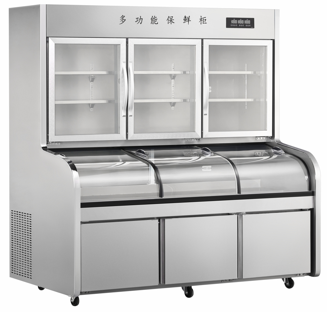 三温六台阶拉门冰台柜