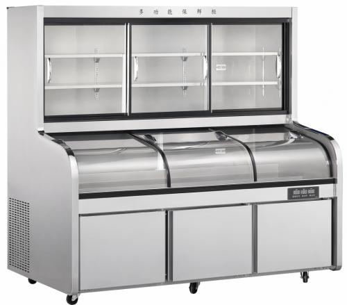 三温六台阶直角移门冰台