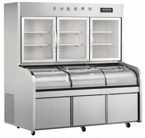 三温六台阶拉门冰台柜